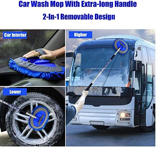 62" Car Wash Brush Mop Kit - Image 3