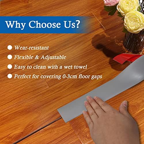 FONUNO Vinyl Floor Transition Strip Self Adhesive Threshold Strip - Image 6