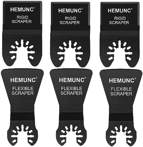 6 Oscillating Tool Scraper Blades Flexible Rigid Scraper Blade, by HEMUNC