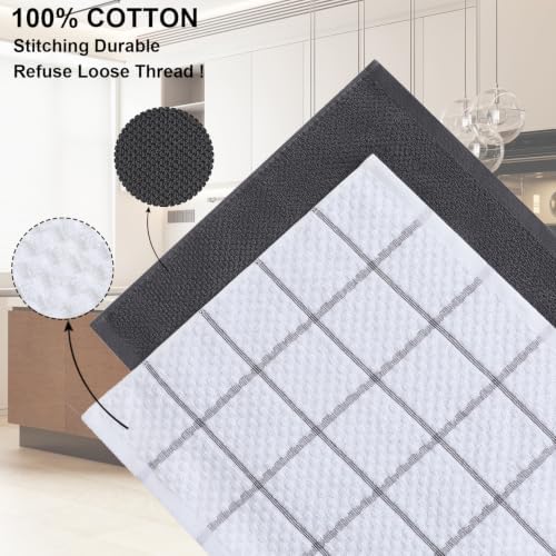 100% Cotton Kitchen Dish Towels, 6 Pack - Image 3