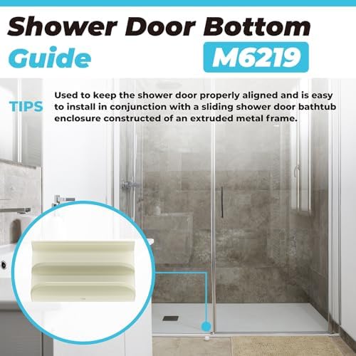 M6219 Sliding Shower Door Bottom Guide - Image 3
