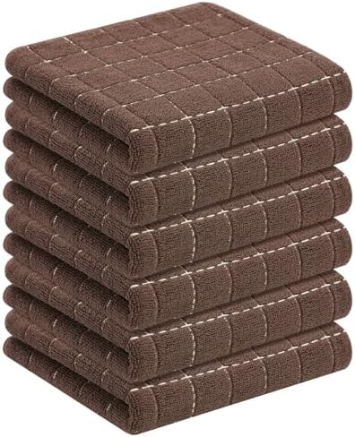 Homaxy 100% Cotton Terry Kitchen Towels, 6 Pack by Homaxy
