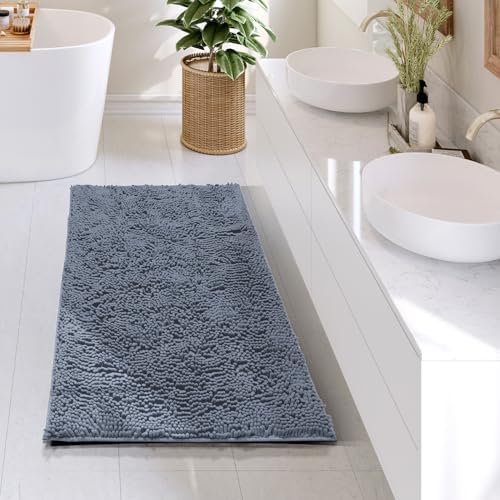 Hearth & Harbor Bathroom Rugs, Chenille Bath Mat - Image 2