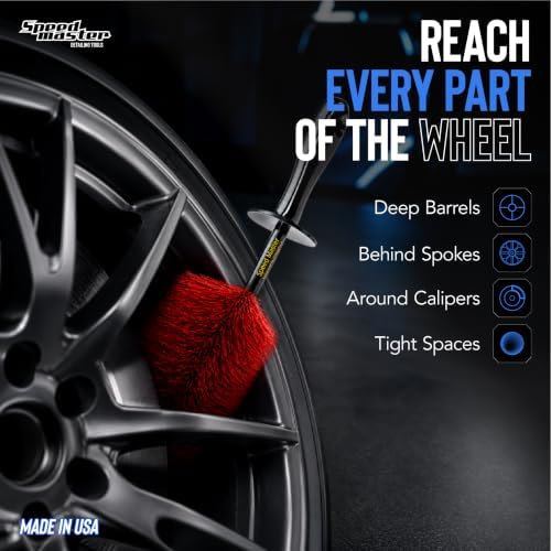 Speed Master Wheel Brush, 18-Inch Flexible Rim & Barrel Detailing Brush - Image 2