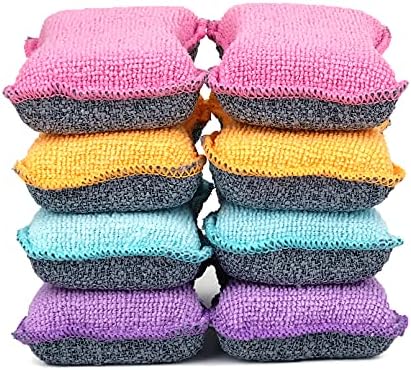 UPSTAR Dish Sponges Kitchen, Microfiber Cleaning Scrubber by UPSTAR