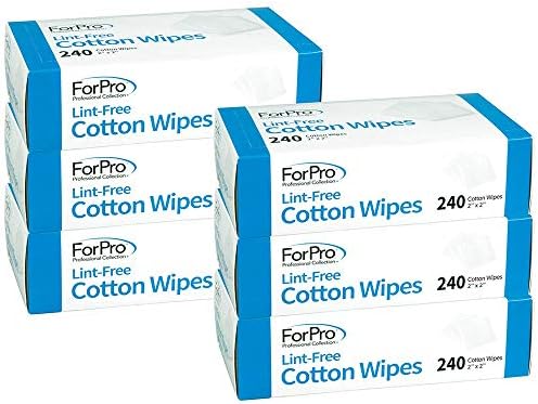 ForPro Lint-Free Cotton Wipes, 100% Pure Cotton Gauze by ForProProfessionalCollection