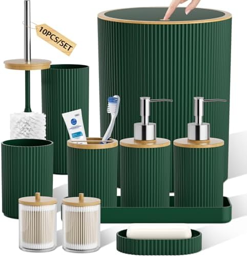 10PC Bathroom Accessories Set by LetUsMakeHomeYourFavoriteDestination