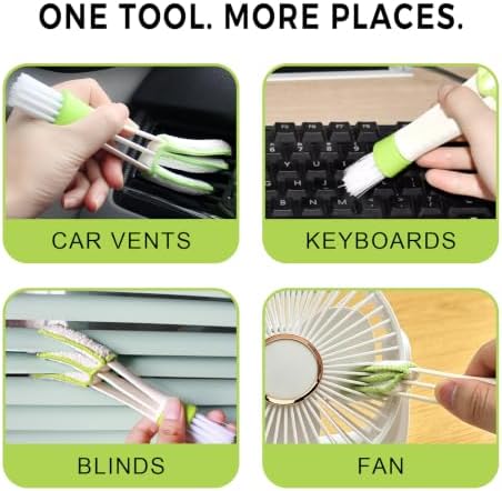 3PCS Mini Duster for Car Air Vent, Double Head for Vent Dashboard Gap - Image 6