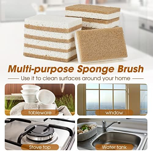 GREENTH PRO 10 Pack Nature Dish Sponge - Image 6