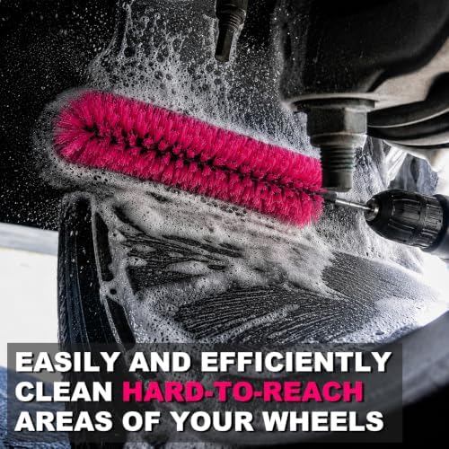 Drill Brush for Car Wheel with High-Density Bristles - Image 3