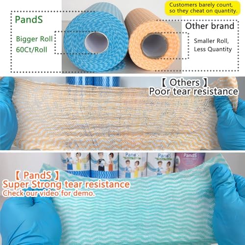 Reusable Paper Towels Washable, 60 Ct/Roll - Image 2