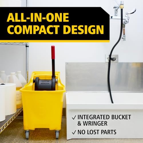 Rubbermaid Commercial 31 Quart Tandem Mop Bucket - Image 3
