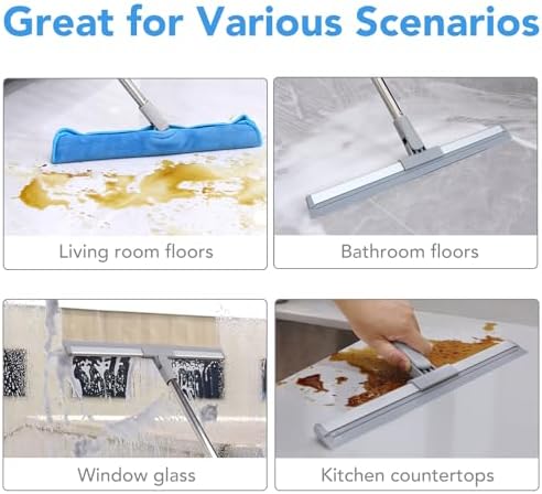 DrDirt Floor Squeegee | 120cm/47in Silicone Magic Broom - Image 6