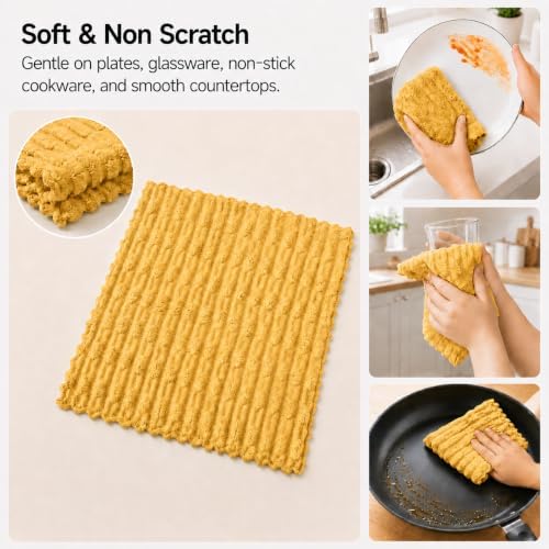 kimteny Microfiber Dish Cloths for Washing Dishes 12 Pack - Image 4