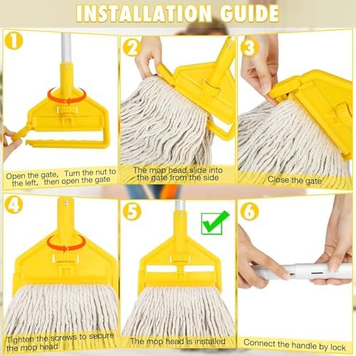 VOUBIEN Commercial Mop Handle Heavy Duty - Image 5