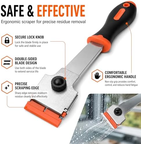 Razor Blade Scraper, Long Handle Scraper Tool - Image 3