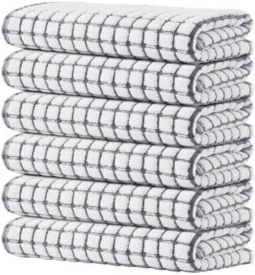 Kitinjoy Cotton 6 Pack Terry Kitchen Towels by Kitinjoy