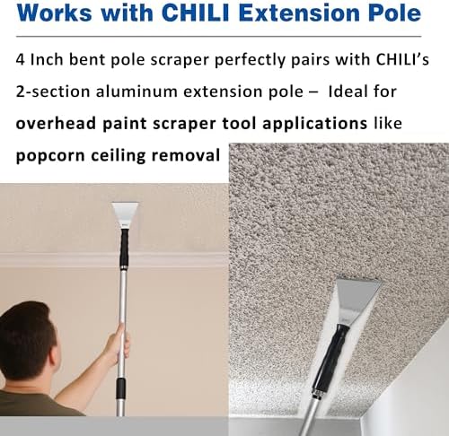 CHILI TOOLS 4 Inch Bent Stainless Steel Chisel Pole Scraper - Image 7