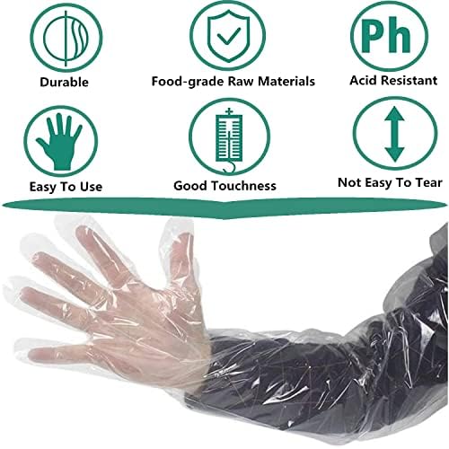 50pcs Long Disposable Gloves, Extra Long Full Arm 34inch - Image 4