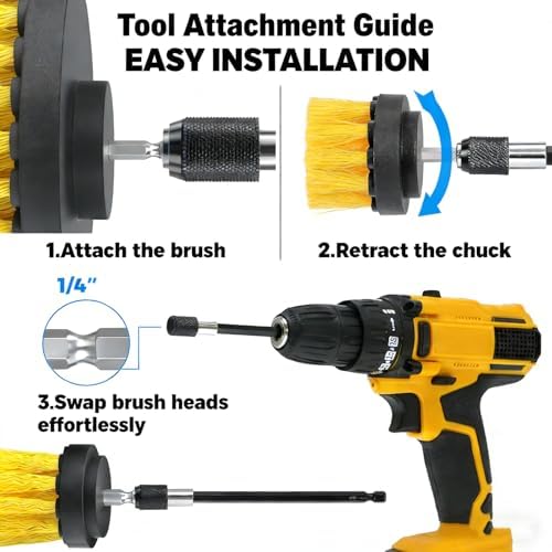 18 Pack Drill Brush Attachment Set, Power Cleaning Scrub Brushes - Image 6