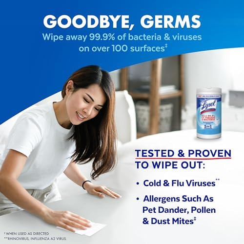 Lysol Disinfecting Wipes, Crisp Linen, 80 ct. - Image 3