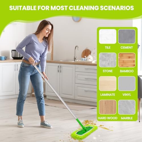 8 Pack Chenille Mop Refill Pads, Reusable Microfiber Mop Pads - Image 5