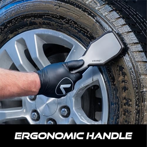 VIKING Tire Scrub Brush for Car Cleaning, Stiff bristles - Image 5