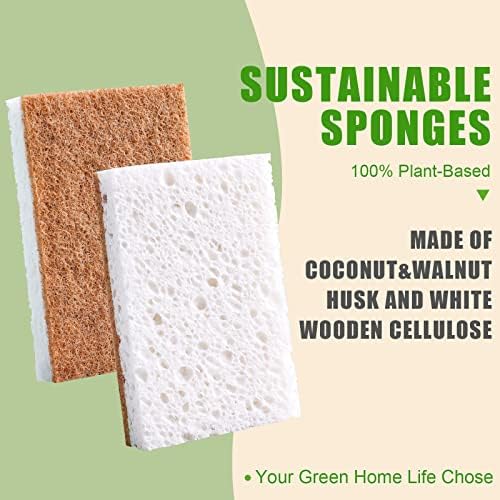 PANYEE Biodegradable Natural Kitchen Sponge，Eco Friendly Sponges - Image 2