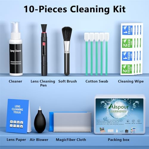 Aispour Camera Lens Cleaning Kit, 10-in-1 Camera Cleaning Kit - Image 6