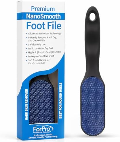 ForPro Nano Glass Foot File Callus Remover, Double-Sided Foot Scrubber by ForProProfessionalCollection