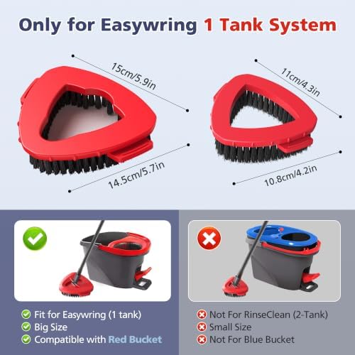 Spin Mop Scrub Brush Head for O Ceda EasyWring 1-Tank System - Image 2