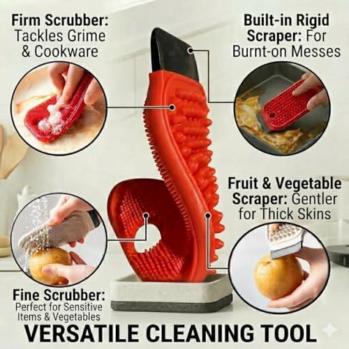 3-in-1 Silicone Dish Sponge - Image 2