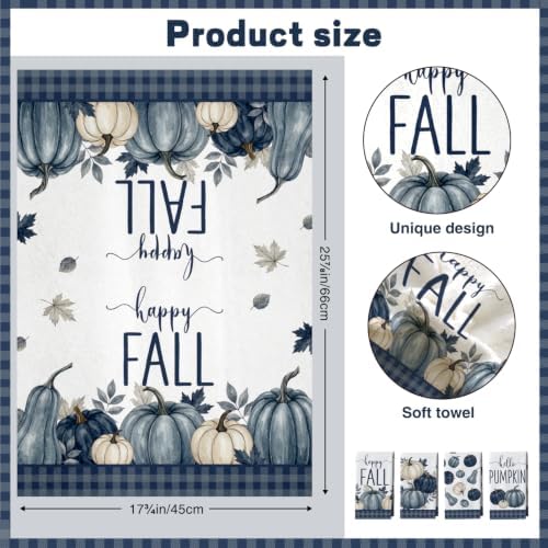 tineit Fall Kitchen Towel, 4 Piece - Image 3