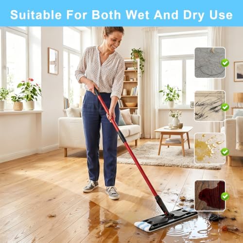 8 Pack Microfiber Mop Pads Refills - Image 4