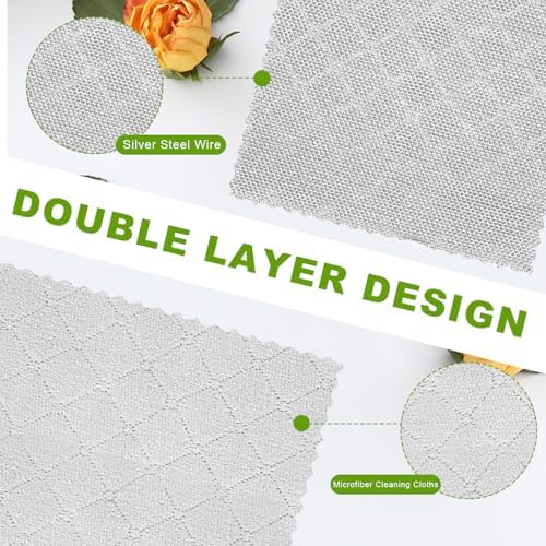 12 Pcs Multipurpose Wire Dishwashing Rag - Image 3