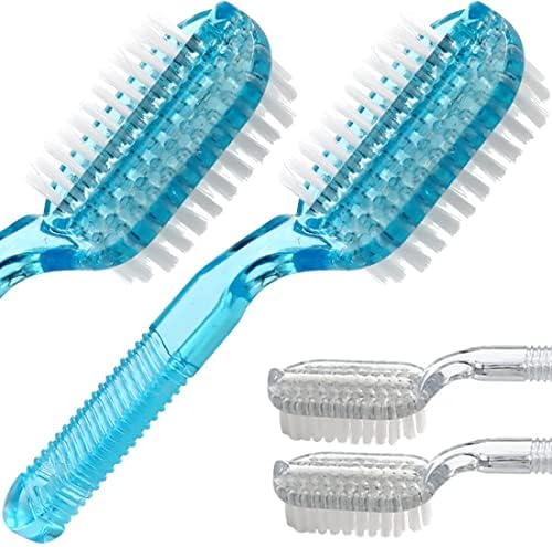 Handle Grip Fingernail Brush Two Sided Nail Brush Foot Scrub Brush Soft Stiff by Xjinmin