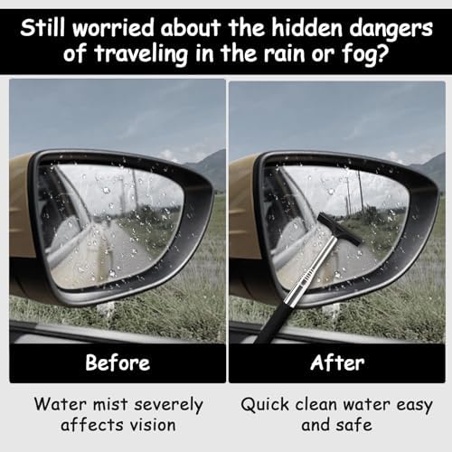 1 Pcs Car Window Mini Squeegee Retractable Auto Glass Squeegee Car Rearview - Image 3