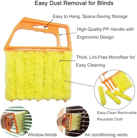 5Pcs Window Blind Cleaning Set, Washable dust Removal Cleaning Tools, air Vent - Image 3