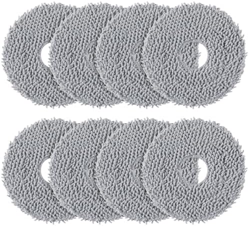 8 Pack Mop Pads for Qrevo QV 35A/ S5V/ Saros 10R/ CurvX/Edge S5A/ QV 35S by isinlive