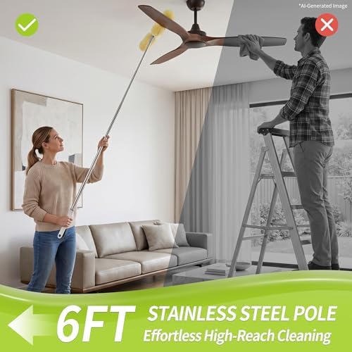 IVYROLL Dual Head Duster with Extended Handle 6 ft - Image 5