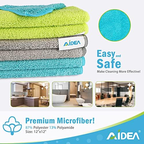 AIDEA Microfiber Cleaning Cloth 100PK, Microfiber Towels - Image 2