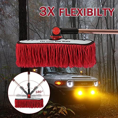 Extendable Car Duster, Long Star Wax Cotton - Image 3