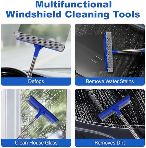 2-in-1 Car Windshield Squeegee and Sponge Scrubber - Image 7