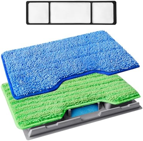KEEPOW 4Pk Mop Pads Compatible by KEEPOW