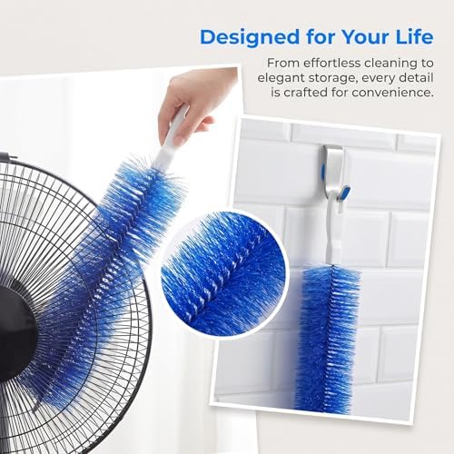 Fan Cleaner Brush with Bendable Microfiber Head, Washable & Reusable Dust - Image 6