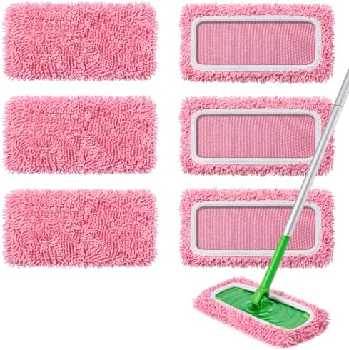 6Pcs Reusable Microfiber Mop Pads Refill Compatible by Unknown