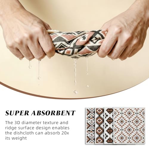 4 Pcs Swedish Dishcloths for Kitchen, Super Absorbent - Image 4