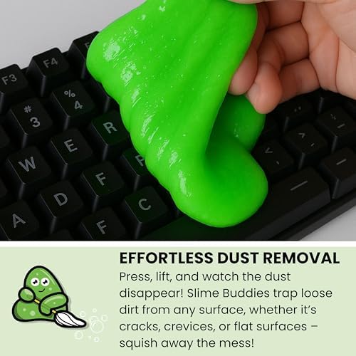 Slime Buddies Car Detailing Slime, Apple 6 Pack, Reusable Dust Remover - Image 4