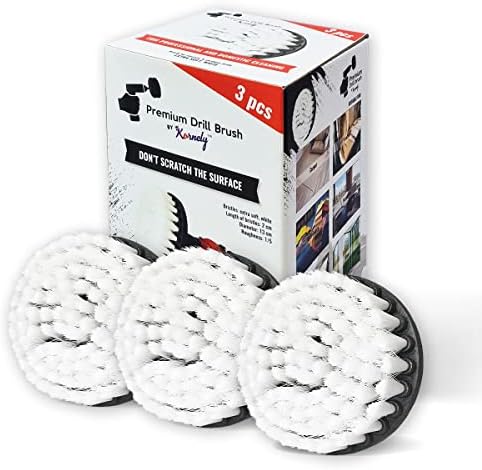 Premium Drill Brush Professional – Extra-Soft 5 in White Set of 3 | - Image 4