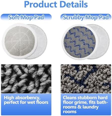 S7001 Mop Pads Compatible with Shark S8201 S8001 S7001 S7201 S7000AMZ S7000 - Image 5